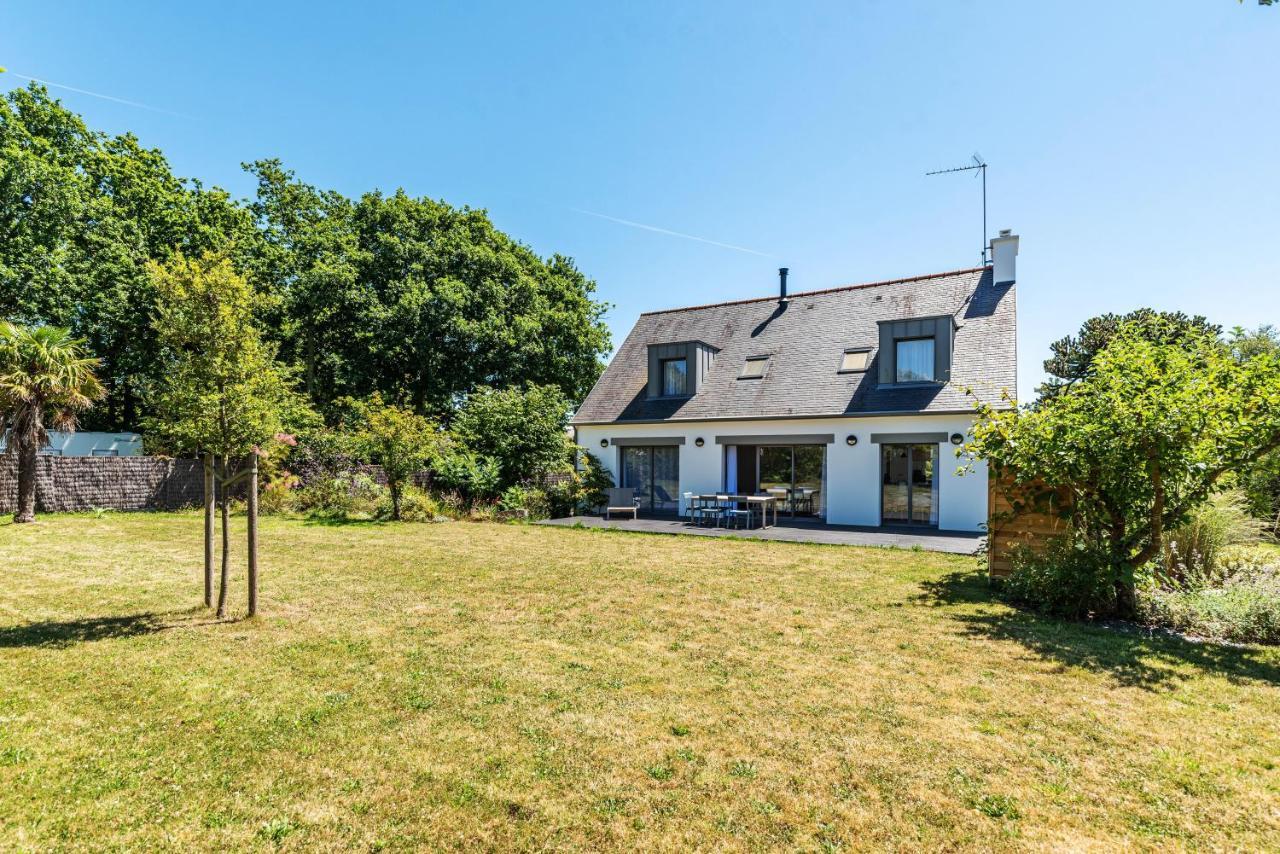 Les Peupliers - Maison De Vacances Avec Jardin Benodet Bagian luar foto