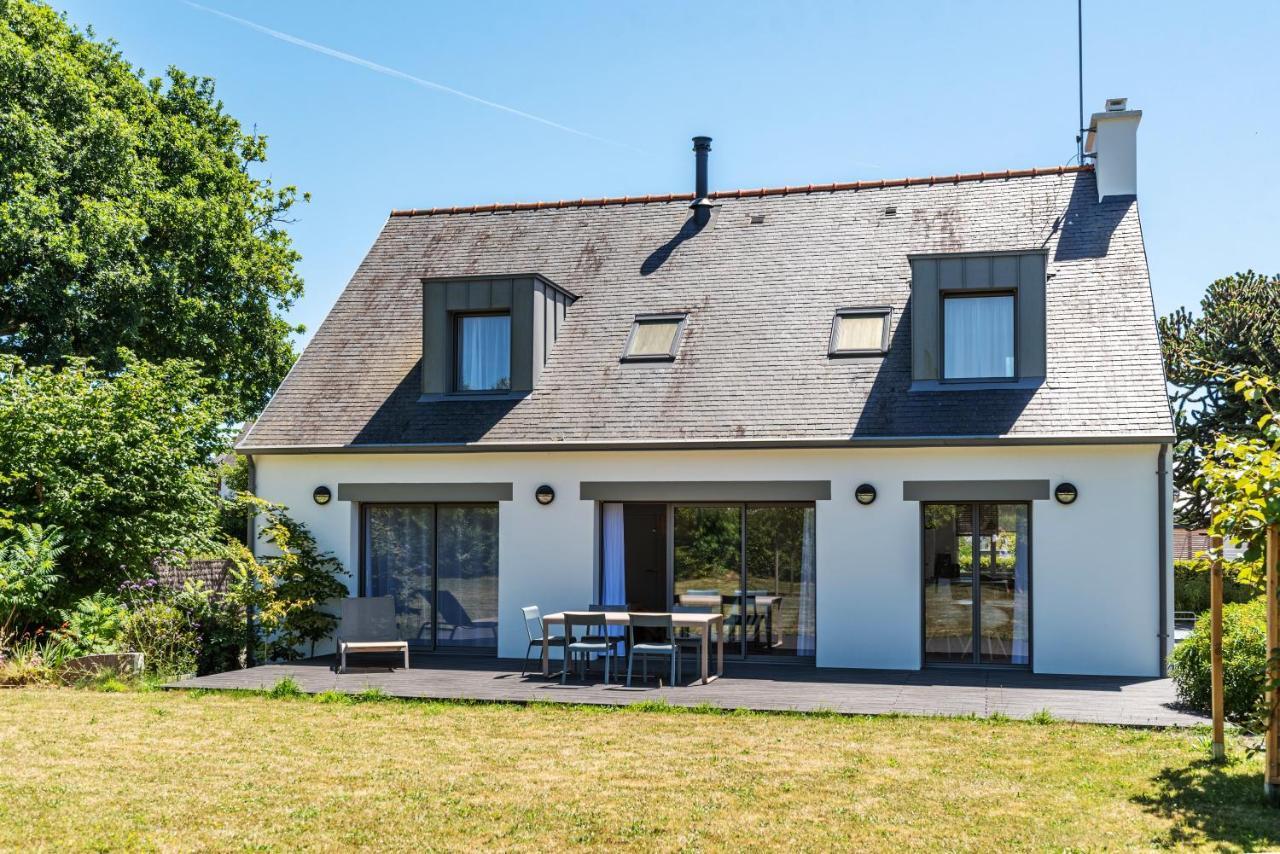 Les Peupliers - Maison De Vacances Avec Jardin Benodet Bagian luar foto