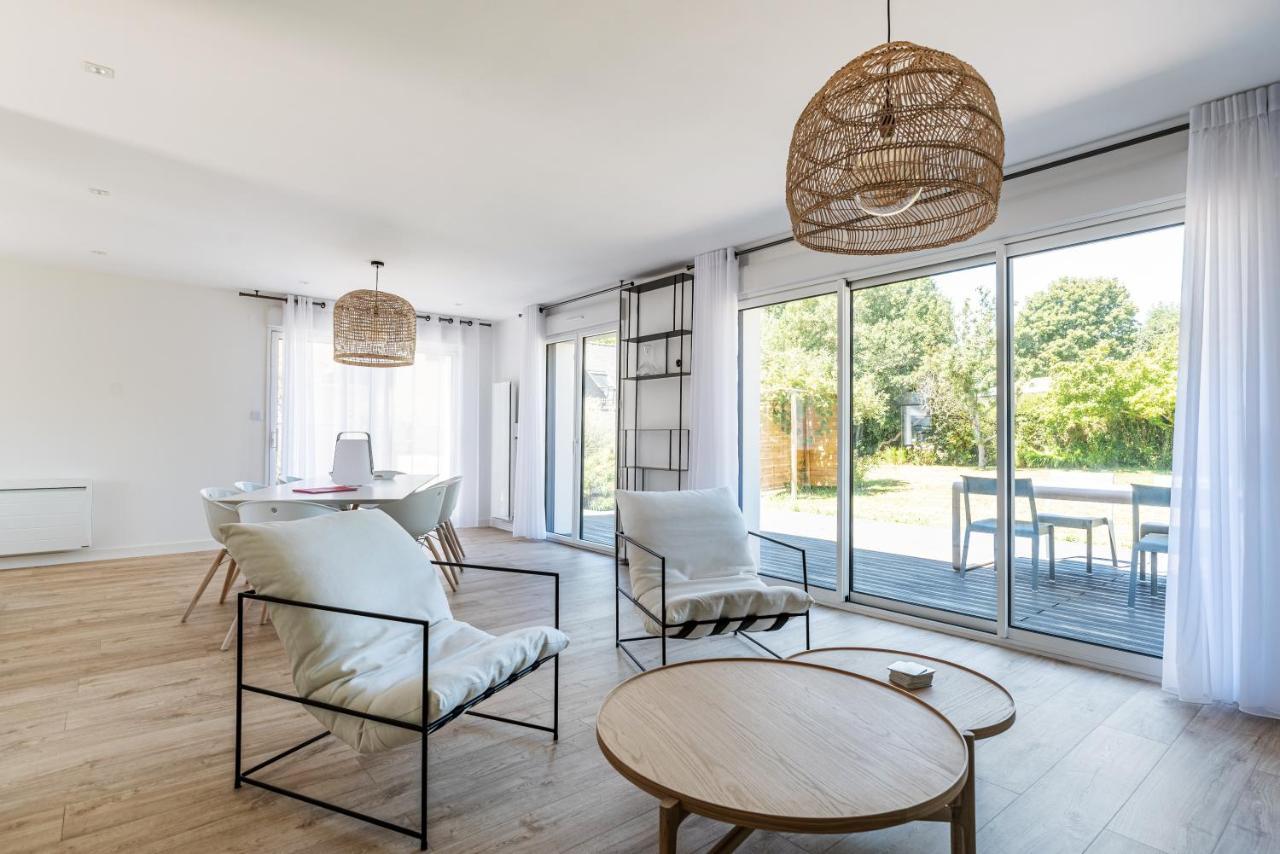 Les Peupliers - Maison De Vacances Avec Jardin Benodet Bagian luar foto