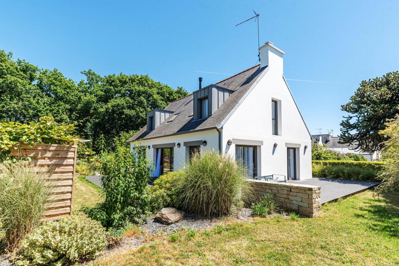 Les Peupliers - Maison De Vacances Avec Jardin Benodet Bagian luar foto